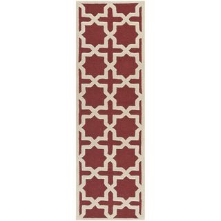 Safavieh Handmade Moroccan Cambridge Rust Wool Rug (26 X 10)