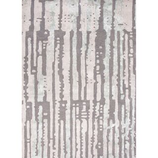 Hand tufted Contemporary Blue Abstract pattern Accent Rug (2 X 3)