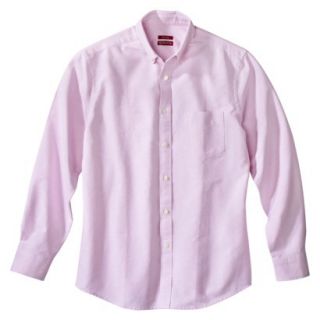 Merona Mens Tailored Fit Oxford Button Down   Shirt Peony M