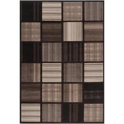 Meticulously Woven Contemporary Grey Accessory Geometric Squares Rug (710 X 112)