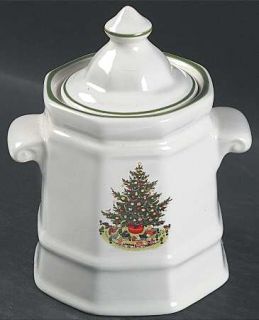 Pfaltzgraff Christmas Heritage Sugar Bowl & Lid, Fine China Dinnerware   Multisi