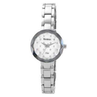 Womens Armitron Swarovski Crystal Accented Watch   Silver Tone