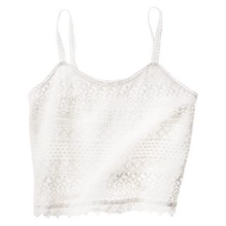 Mossimo Supply Co. Juniors Cropped Lace Tank   M(7 9)