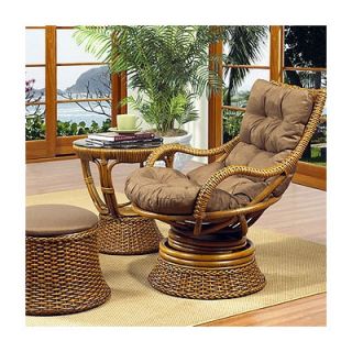 Boca Rattan Biscayne Leather Chair 95015 RO X