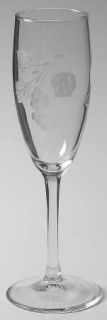 Pfaltzgraff Grapevine Glassware Champagne Flute, Fine China Dinnerware   Stonewa