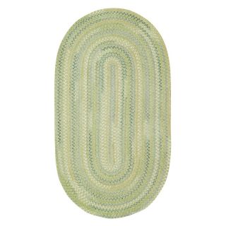Capel Rugs Iridescence Braided Rug   Green   0075QS00240036200, 2 x 3 ft.