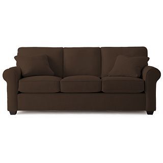 Possibilities Roll Arm 86 Sofa, Earth