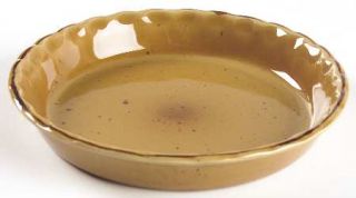 Sabatier Cannes Gold Quiche, Fine China Dinnerware   All Gold/Mustard,Brown Ring