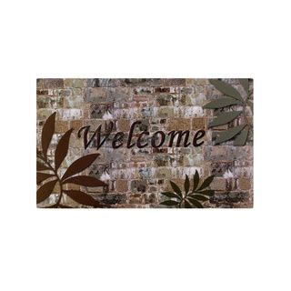 Welcome Palms Outdoor Rubber Entrance Mat (18 X 30 inch)