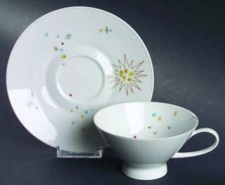 Rosenthal   Continental Gems Footed Cup & Saucer Set, Fine China Dinnerware   Cl