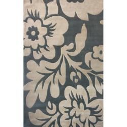 Nuloom Handmade Pino Floral Slate Rug (36 X 56)