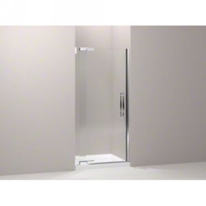 Kohler K 705725 L SHP Finial Finial® Frameless Pivot Shower Door, 33 1/4   35 3