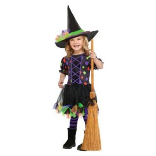 Girls Polka Dot Witch Costume