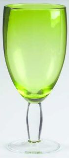 Noritake Sensation Lime Green Iced Tea   Bright Green Bowl, Clear Stem & Foot