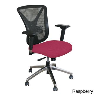 Executive Mesh Tilting Chair With Aluminum Base (Iris (navy), flax, forsynthia (tan), fennel green, orange, teal, raspberry, limeWeight capacity 250 pounds Dimensions 38.75 to 42.5 inches high x 19.75 to 27.75 inches wide x 27 inches deep Seat dimension