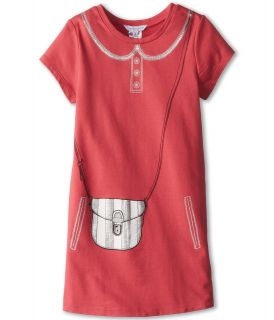 Little Marc Jacobs Fleece Tromp LOeil Purse Dress Girls Dress (Red)