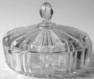 Anchor Hocking Old Cafe Clear Candy Dish with Lid   Clear, Depression Glass