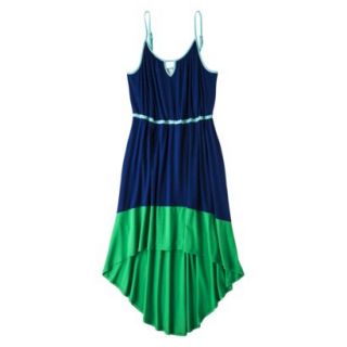 Merona Womens Plus Size Sleeveless High Low Maxi Dress   Blue/Aqua 4