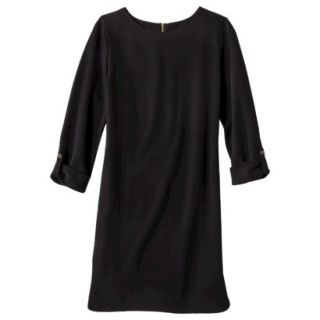 Merona Womens French Terry Dress   Black   L