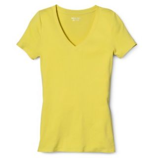 Womens Ultimate V Neck Tee   Chipper Yellow   XL