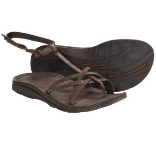 Chaco Native Ecotread Sandals   Leather (For Women)   CHOCOLATE BROWN (6 )