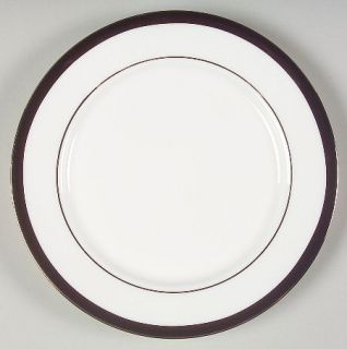 Lenox China Leigh Bread & Butter Plate, Fine China Dinnerware   Black Band, Plat