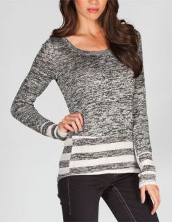 Crystal Moon Womens Sweater Heather Black In Sizes Large, Medium, X Larg