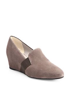 Aquatalia by Marvin K Paige Suede Wedge Slippers