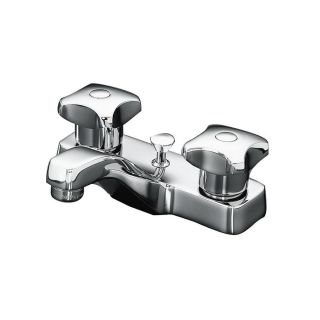 Kohler Triton Centerset Lavatory Faucet With Pop up Drain And Standard Handles