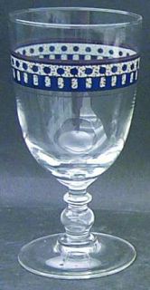 Mikasa Aztec Blue 14 Oz Glassware Goblet, Fine China Dinnerware   PotterS Touch