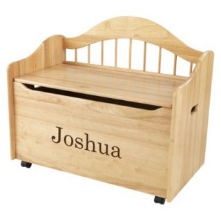 Kidkraft Limited Edition Personalised Natural Toy Box   Brown Joshua