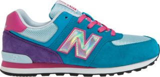 Childrens New Balance KL574   Blue/Purple/Pink Casual Shoes