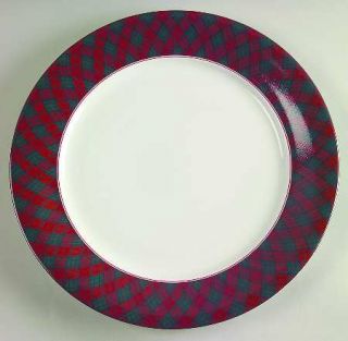 Arita Tartan Plaid 12 Chop Plate/Round Platter, Fine China Dinnerware   Tartan