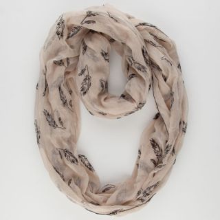 Figure 8 Flocked Feather Infinity Scarf Natural One Size For Women 224843423