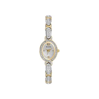 Bulova Womens Crystal Accent Bracelet Watch