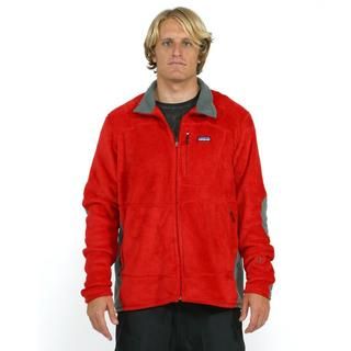 Patagonia Mens Red R2 Jacket (size Xl) (RedPockets Two (2) zip hand pockets, one (1) zip chest pocketLining Fully linedMaterials 98 percent polyester, 2 percent spandexCare instructions Machine washableModel 25136The approximate length from the top c