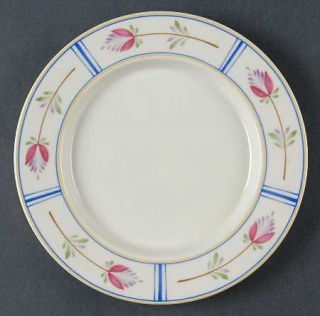 Savoir Vivre Contessa Salad Plate, Fine China Dinnerware   Pink Flowers On The B