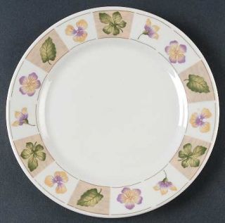 Sakura Dried Flowers Salad Plate, Fine China Dinnerware   Majesticware,Leaves&Pe