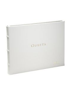 Graphic Image Personalized Leather Bound Guest Book