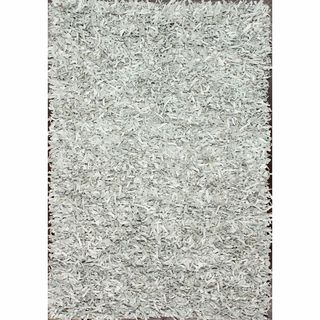 Nuloom Handmade Alexa White Leather Shag Rug (5 X 8) (WhitePattern ShagTip We recommend the use of a non skid pad to keep the rug in place on smooth surfaces.All rug sizes are approximate. Due to the difference of monitor colors, some rug colors may var