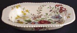 Spode Romney (Gadroon) 9 Oval Vegetable Bowl, Fine China Dinnerware   Gadroon,