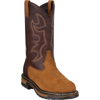 Rocky 11in. Branson Roper Steel Toe EH Western Boot   Brown, Size 10, Model#