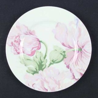 Philippe Deshoulieres Fleurs Canape Plate, Fine China Dinnerware   Pink Flowers,