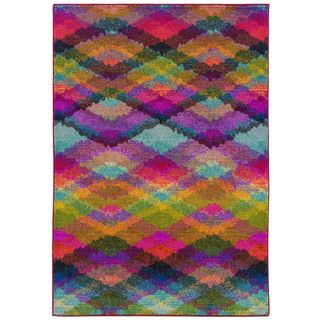 Kaleidoscope Multi/ Pink Polypropylene Area Rug (710 X 11)