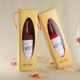 Red Wine Shaped Cake Towel in Gift Box with Personalized Label  Set of 2 (More Colors)
