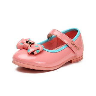 Girls Faux Leather Flat Heel Mary Jane Flats Shoes With Magic Tape(More Colors)