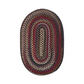 Chestnut Knoll Reversible Braided Round Rugs, Red