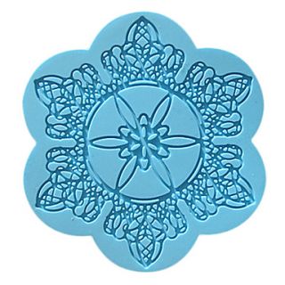 Marvelous Floral Silicone Baking Mold, Mold size 5x5 inch, Finished Lace Size 5x5 inch