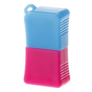 Mini USB Memory Card Reader (PinkBlue)