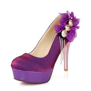 Stain Womens Stiletto Heel Pumps Heels with Flower Shoes (More Colors)